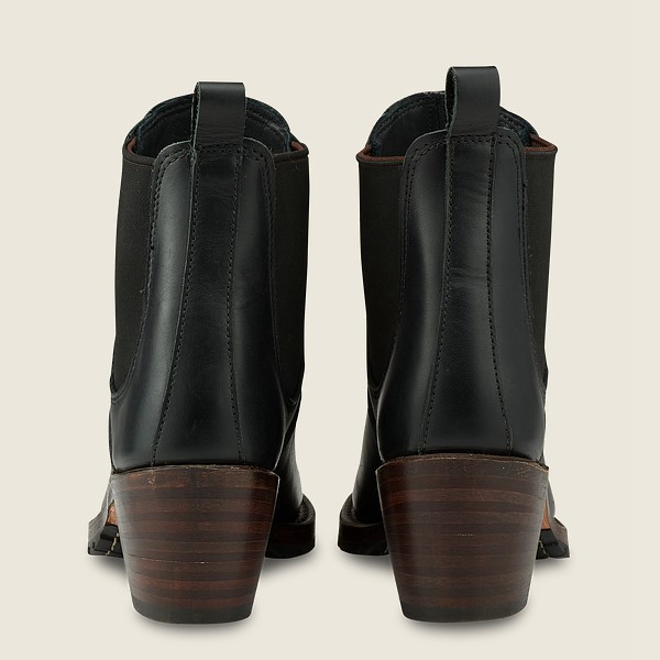 Heritage Støvler Dame - Red Wing Harriet - Heeled Boundary Læder - Sort - NCLQBZ-468